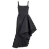 Alexander McQueen Black Polyfaille Dress