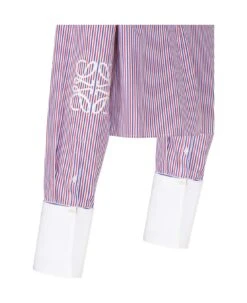 Loewe Cropped Sweater With Hood In Striped Cotton -Italist Store db543d99ebdc5e3549b232b8ec242121