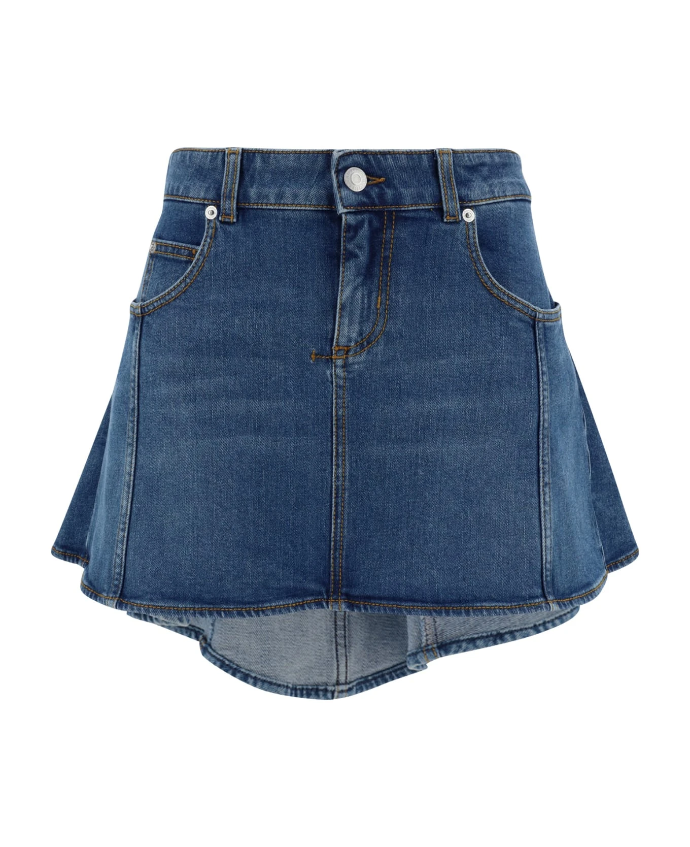 Alexander McQueen Denim Mini Skirt 1 Alexander McQueen Denim Mini Skirt