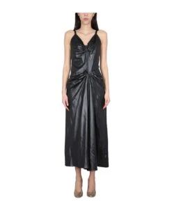 Maison Margiela Moiré Polyester Dress