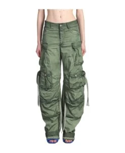 Ferm Pants In Green Nylon