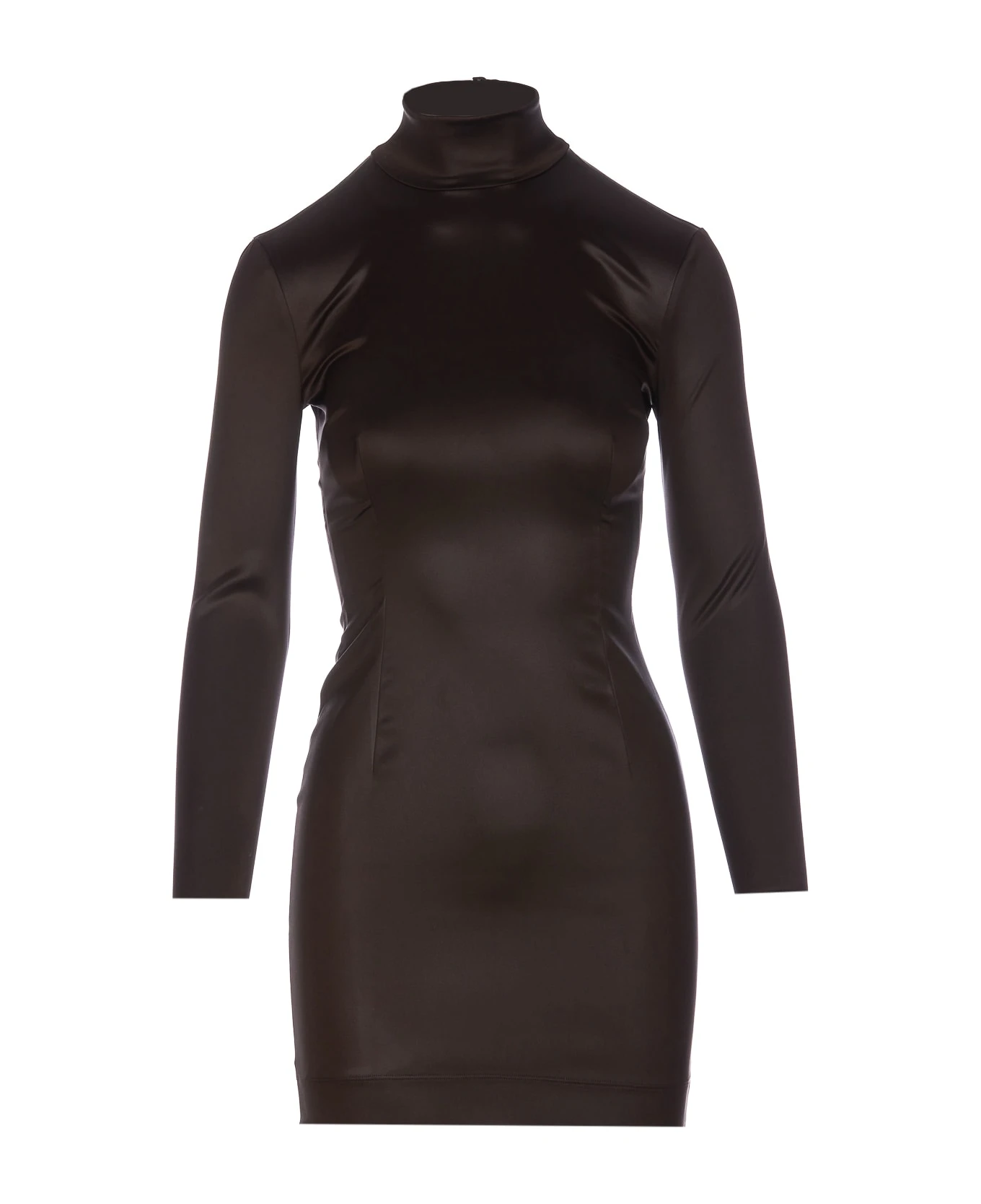 Dolce & Gabbana Short Satin Dress 1 Dolce & Gabbana Short Satin Dress