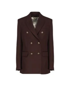 Golden Goose Double-breasted Blazer In Wool Gabardine