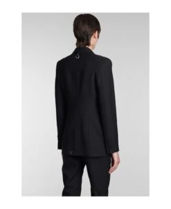 Off-White Blazer In Black Polyester -Italist Store de2930fe803e3e2f64bba5006b5a6cfb