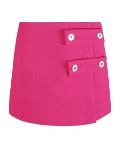 Versace Double Techno Cavalry Twill Skirt