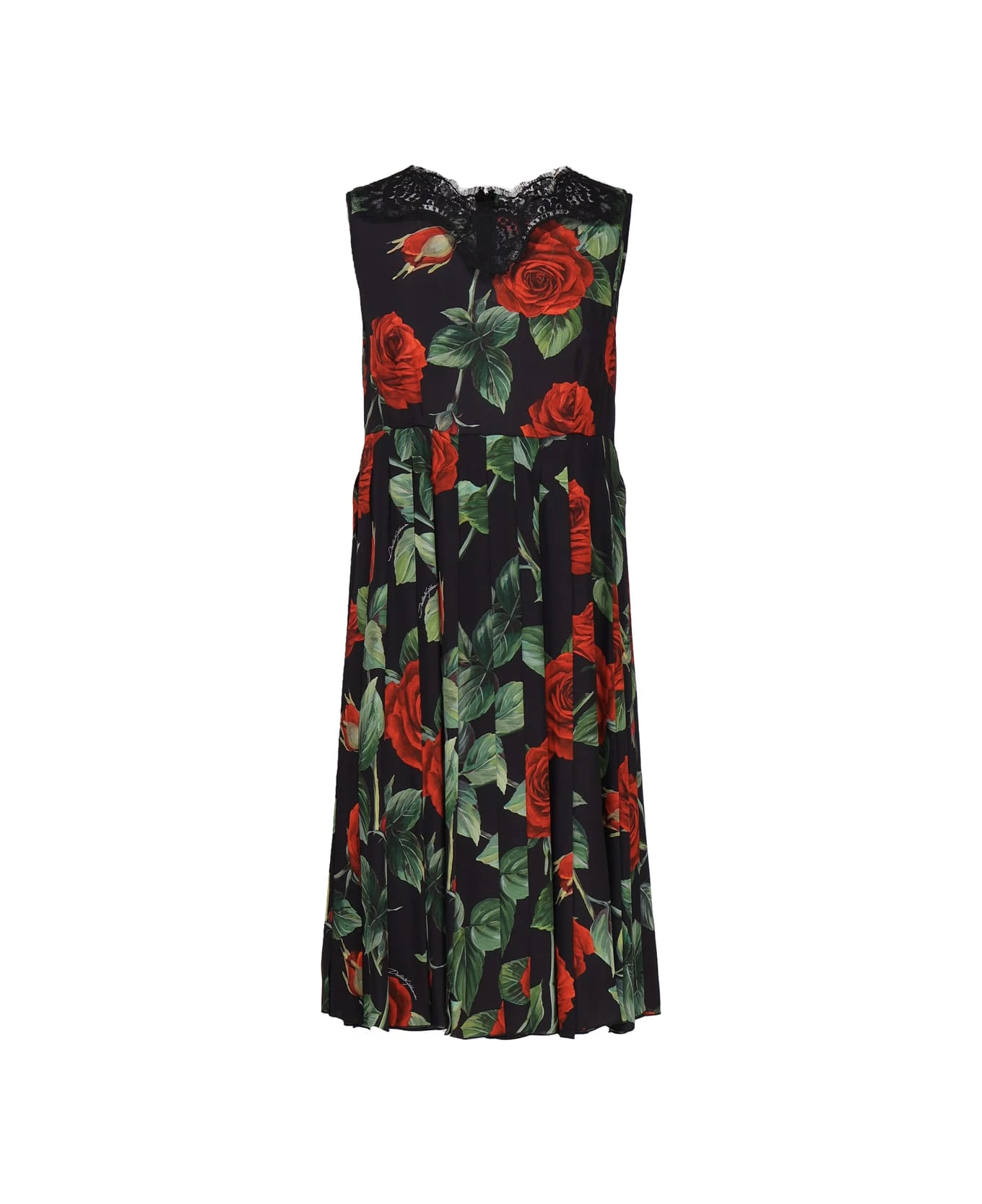 Dolce & Gabbana Dress With Rose Print 2 Dolce & Gabbana Dress With Rose Print - Image 2