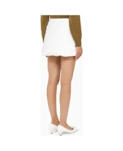 Prada White Padded Miniskirt 5 Prada White Padded Miniskirt -Italist Store dee9b23b364bf0fa3edbe24a9a798847