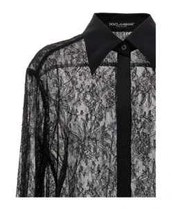 Dolce & Gabbana Chantilly Lace Shirt -Italist Store dfd38490d718f4d1229e28c9886aca27