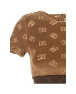 Dolce & Gabbana Flocked Jersey Cropped Top -Italist Store e0404b5b36949da358ad5b3e076d7a75