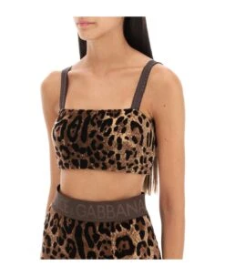 Dolce & Gabbana Leopard Chenille Cropped Top 7 Dolce & Gabbana Leopard Chenille Cropped Top -Italist Store e058c5769d55fa089f37488b2545eb06