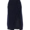 Prada Midnight Blue Wool Blend Skirt