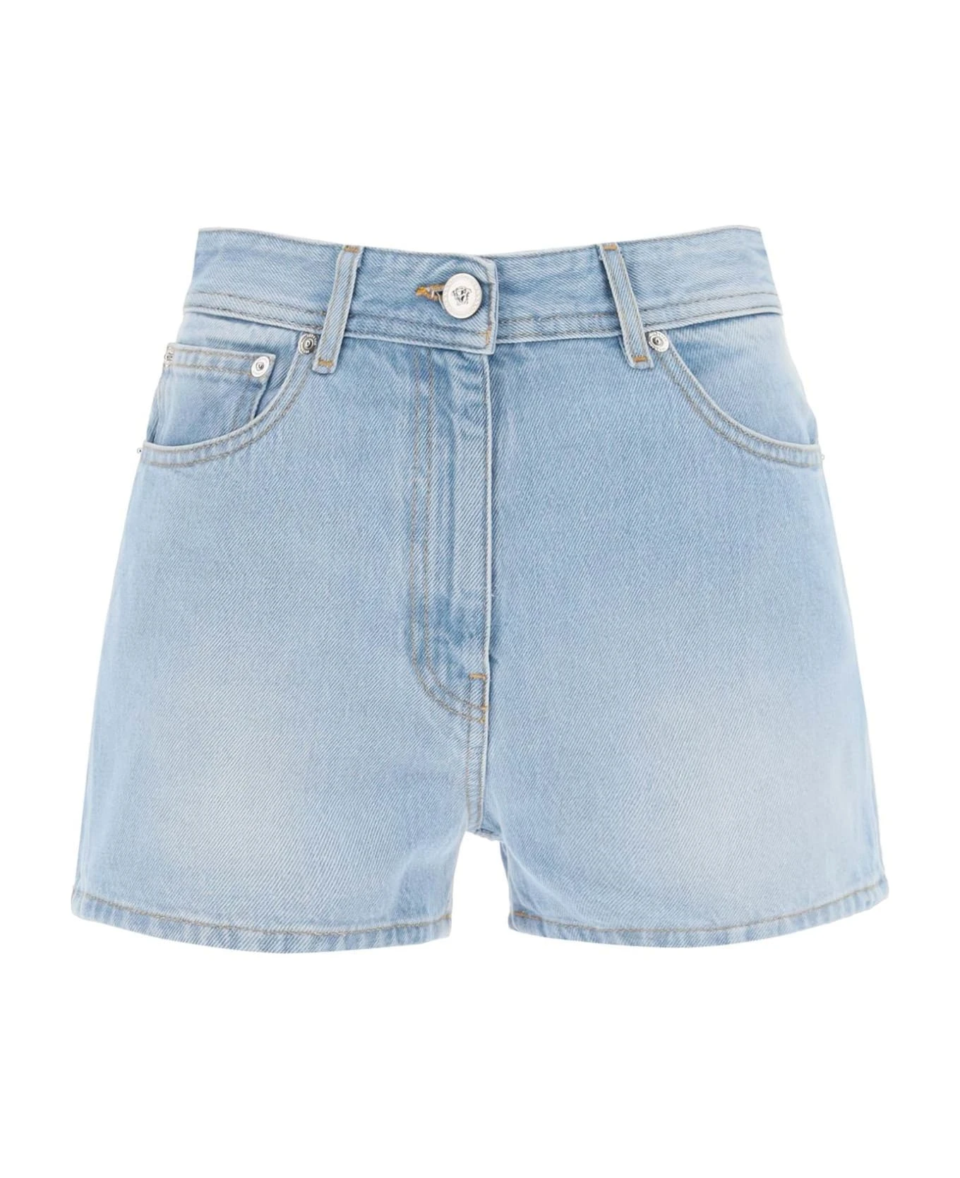 Versace Butterflies & Ladybugs Denim Shorts 1 Versace Butterflies & Ladybugs Denim Shorts