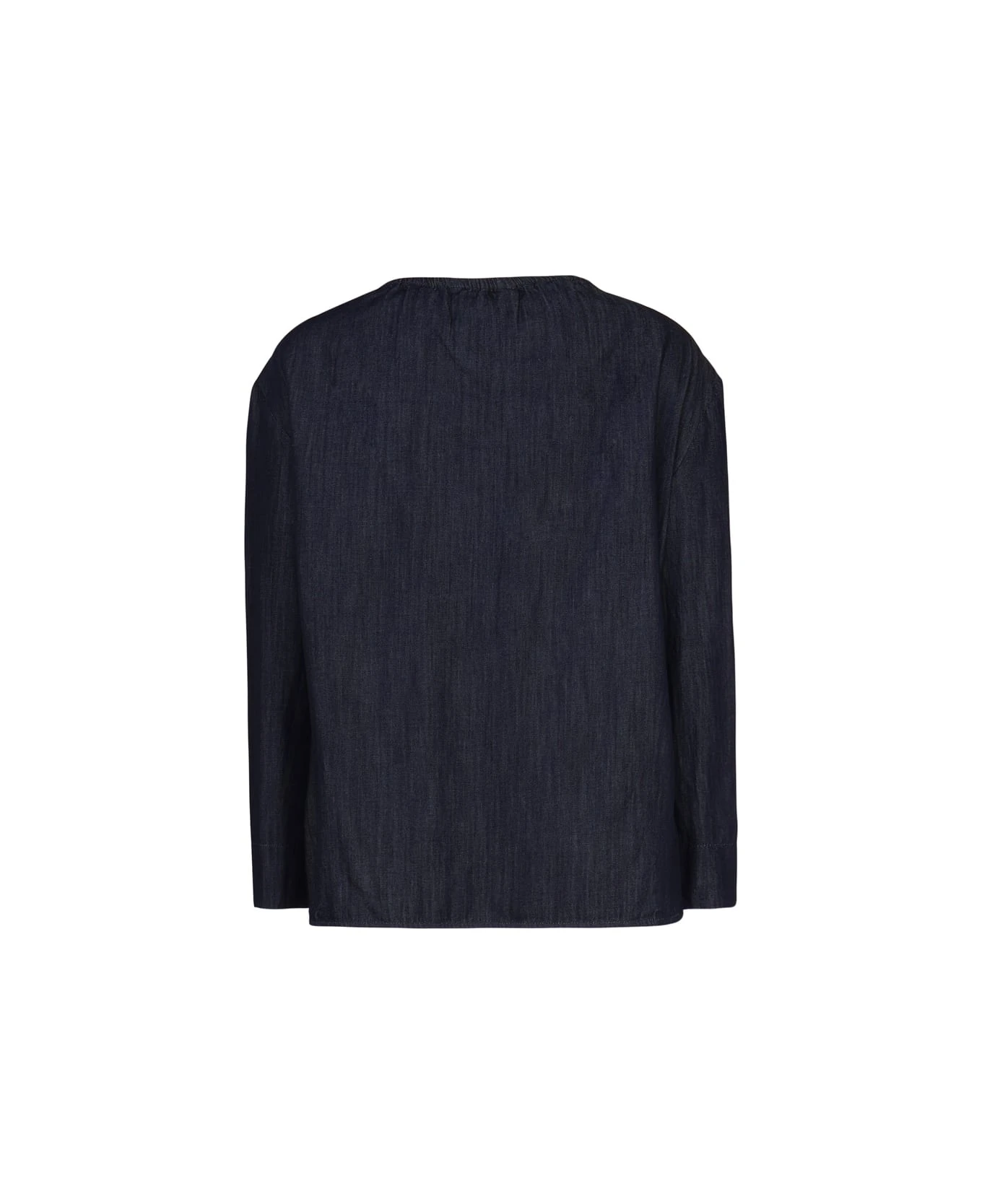 Max Mara Long-sleeved Chambray Top 3 Max Mara Long-sleeved Chambray Top - Image 3