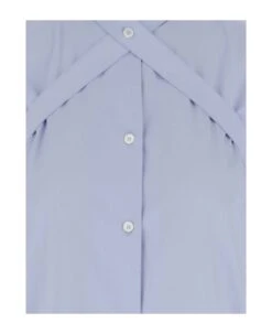 Off-White Cotton Shirt With Crisscross Detail -Italist Store e1f2347cd8f262fe1b6578c1fb112b41