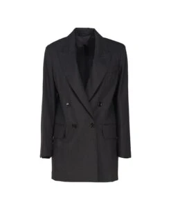 Max Mara Double Breasted Blazer In Wool Blend