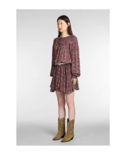 Noanne Dress In Brown Viscose -Italist Store e3fda26b3df946b0cff294b7be7f6f74