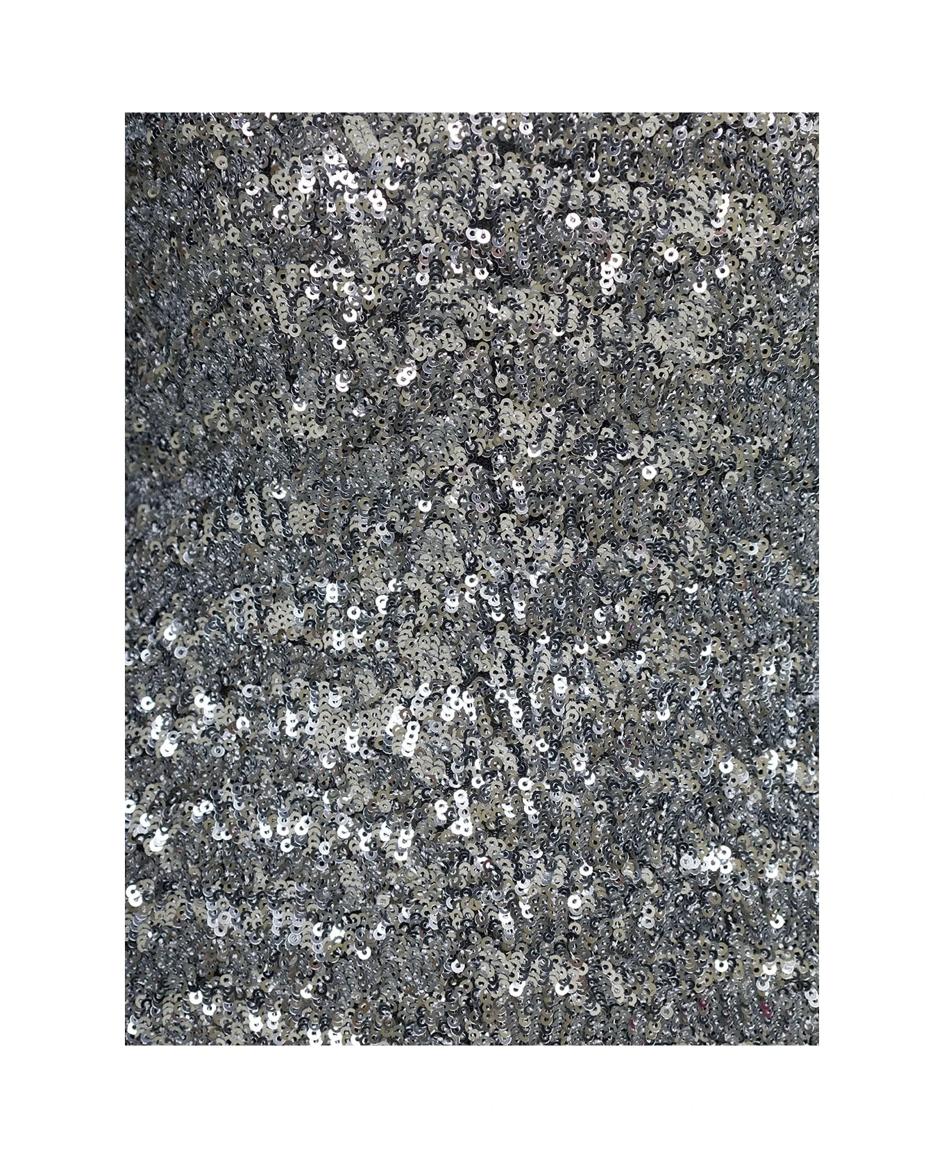 'alyx' Silver-colored Top With Criss Cross Neckline And All-over Paillettes In Tech Fabric Woman 3 'alyx' Silver-colored Top With Criss Cross Neckline And All-over Paillettes In Tech Fabric Woman - Image 3