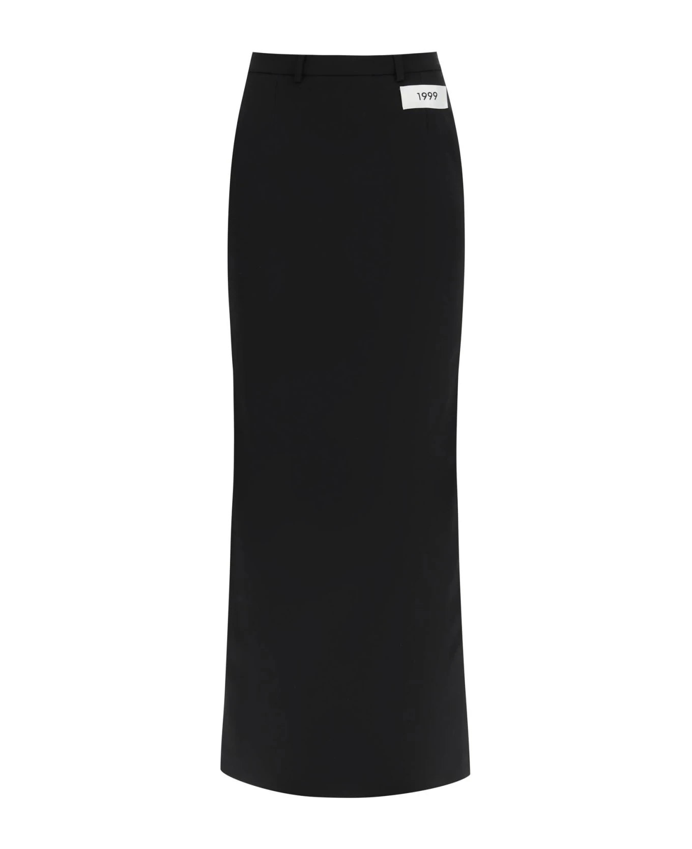 Dolce & Gabbana Cady Maxi Skirt With Slit 1 Dolce & Gabbana Cady Maxi Skirt With Slit