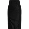 Dolce & Gabbana Satin Midi Skirt