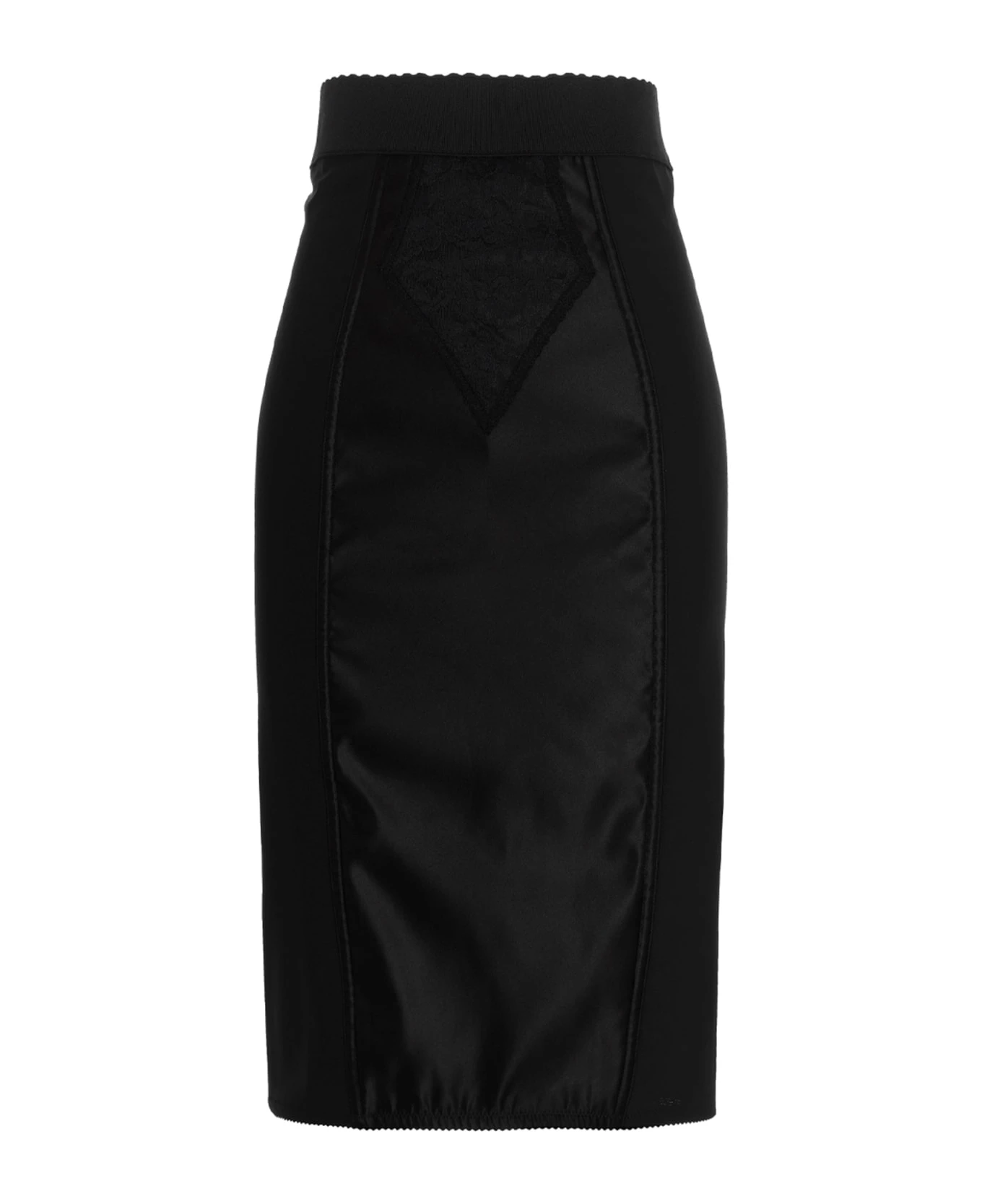 Dolce & Gabbana Satin Midi Skirt 1 Dolce & Gabbana Satin Midi Skirt