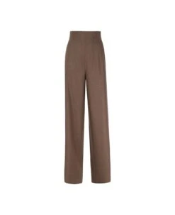 Max Mara Wide Trousers In Wool And Cashmere