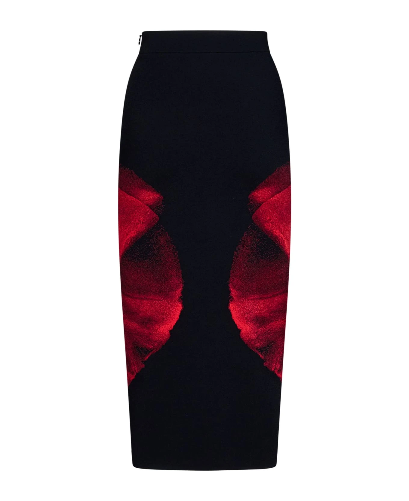 Alexander McQueen Ethereal Orchid Midi Skirt 2 Alexander McQueen Ethereal Orchid Midi Skirt - Image 2