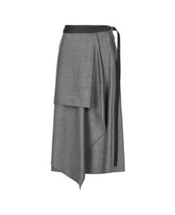 FENDI Belted Asymmetric Skirt