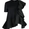 Alexander McQueen Ruffle Detail T-shirt