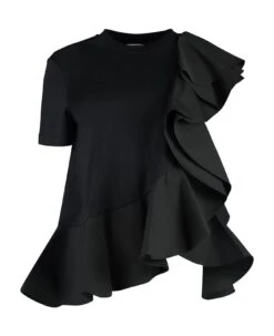 Alexander McQueen Ruffle Detail T-shirt