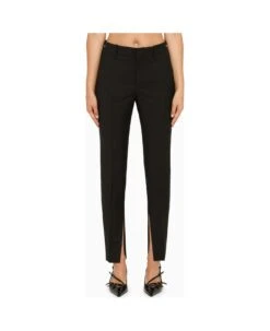 Gucci Regular Black Mohair Trousers