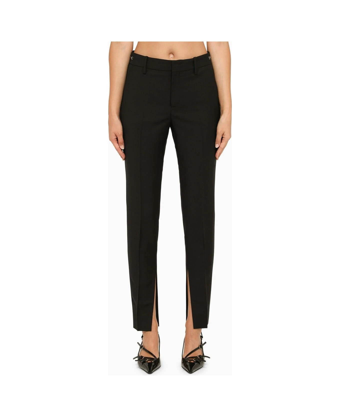 Gucci Regular Black Mohair Trousers 1 Gucci Regular Black Mohair Trousers