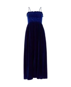 Gucci Blue Velvet Dress