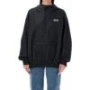 Golden Goose Black Windbreaker With Hood