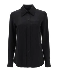 Lanvin Satin Pocket Shirt