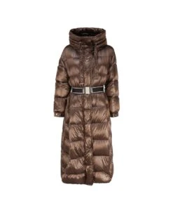 Max Mara The Cube Belted Drawstring Long-sleeved Coat