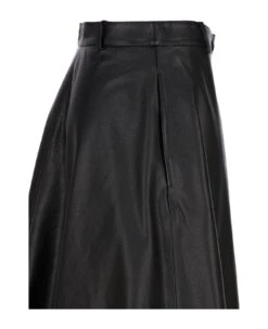Balenciaga A-line Draped Midi Skirt -Italist Store f21c1560238dbc102d4b9a54cd7d5c39