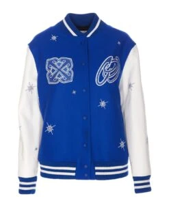 Off-White Wo Bling Stars Varsity Jacket