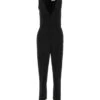 Red Valentino Black Stretch Twill Jumpsuit