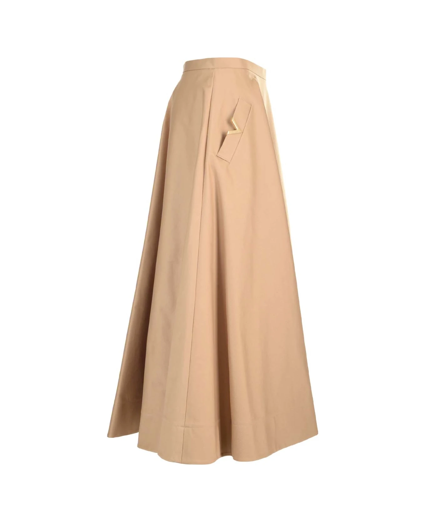 Valentino Garavani Stretch Cotton Midi Skirt 3 Valentino Garavani Stretch Cotton Midi Skirt - Image 3