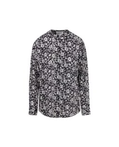 Floral-printed Button-up Shirt