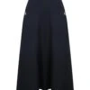Valentino Crepe Couture Midi Skirt