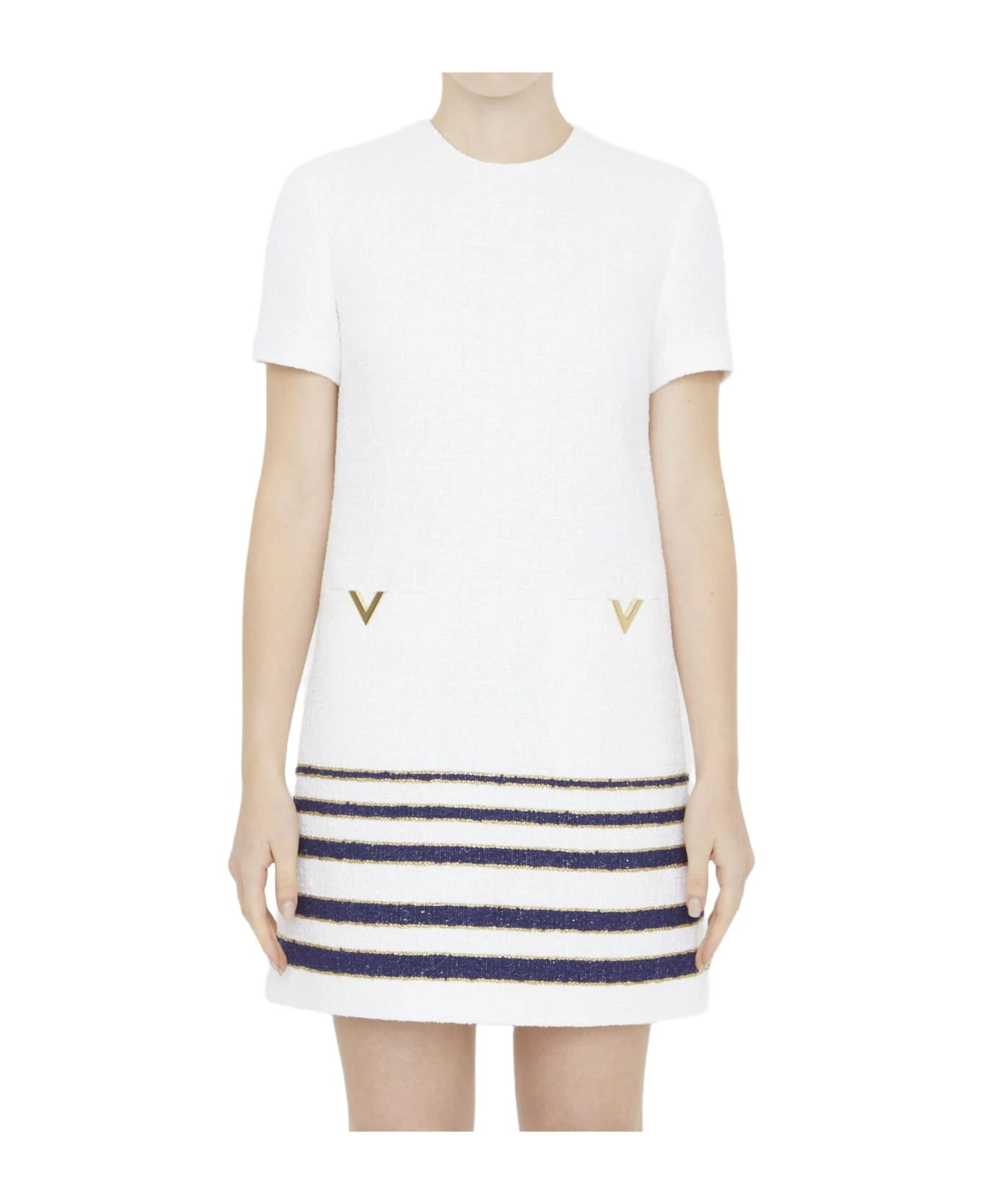 Valentino Garavani Mariniere Tweed Short Dress 1 Valentino Garavani Mariniere Tweed Short Dress