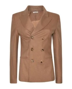 Max Mara Double-breast Slim Plain Dinner Jacket