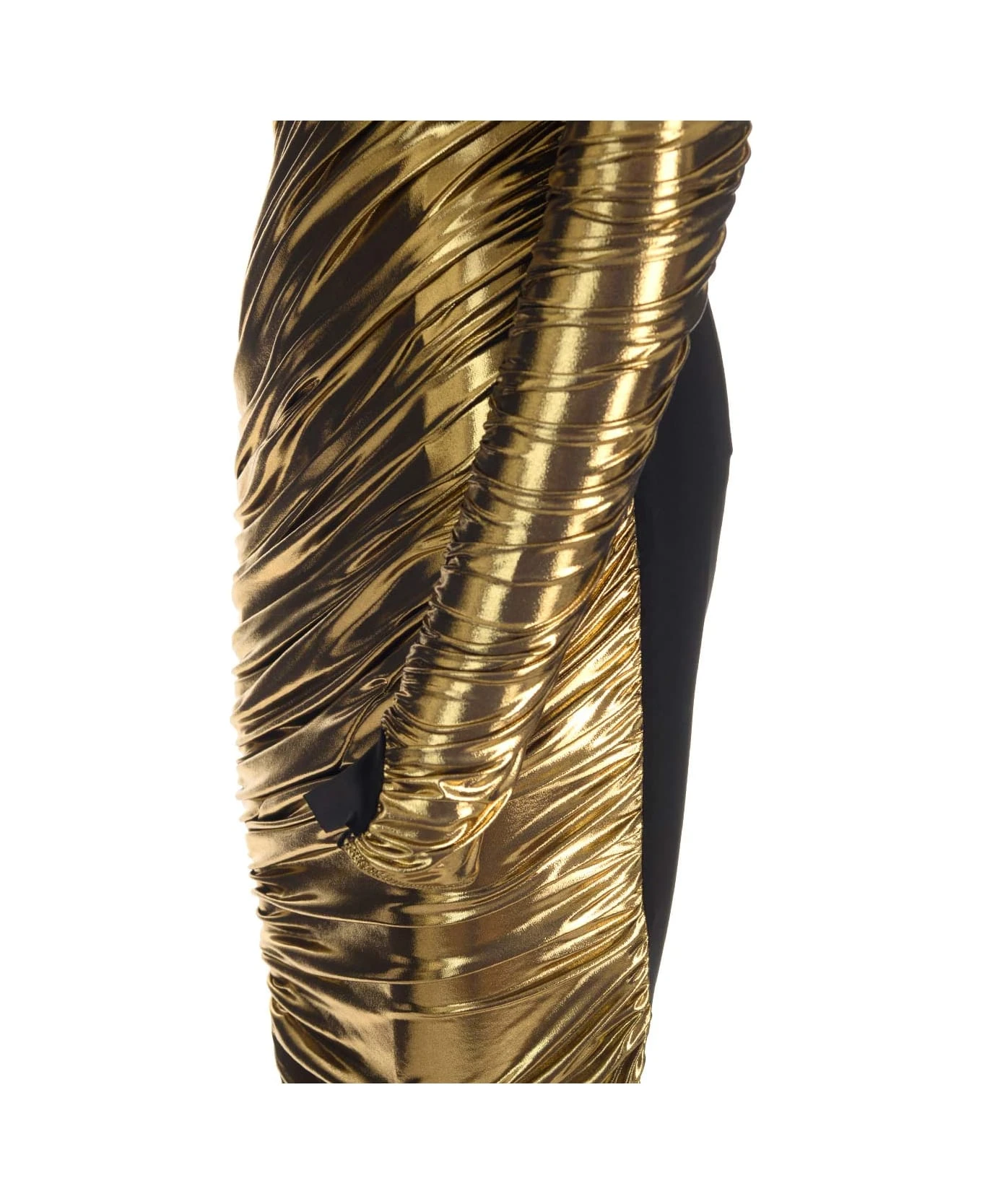 Dolce & Gabbana Laminated Organza Midi Dress 3 Dolce & Gabbana Laminated Organza Midi Dress - Image 3