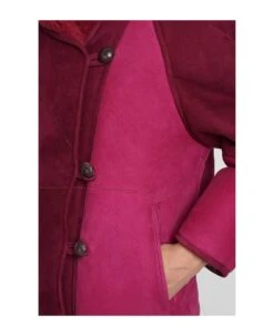 Abeni Coat In Bordeaux Leather -Italist Store f7774ed83a557bd98a01afd1e31c11f4