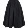 Alexander McQueen Pleated Midi Skirt Black