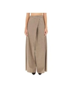 Max Mara Dallas Asymmetric Wide-leg Pants