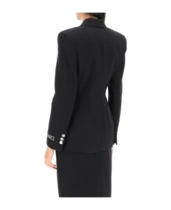 Versace Hourglass Double-breasted Blazer -Italist Store fb692c9cece717ae73c37af3ca5e1696