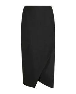 Alexander McQueen Side Slit Asymmetric Skirt