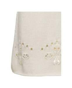 Chloé White A-line Knit Mini-skirt With Perforated Motifs In Wool Woman -Italist Store fc9f64dd8f1913c9d59a1e3e48daccab